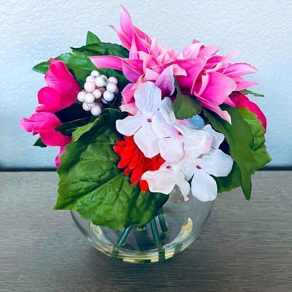 Spring Floral Centerpiece Vase Arrnagement - Picture 1 of 4